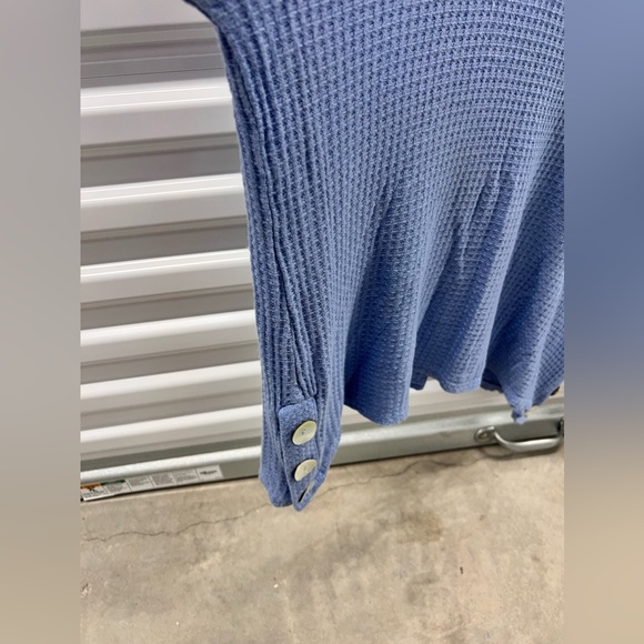 Periwinkle Blue Sweater Crew Top - Picture 3 of 4